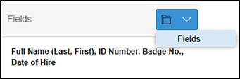 Fields Folder Button