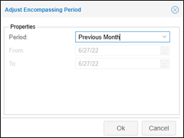 Adjust Encompassing Period - Preconfigured Option